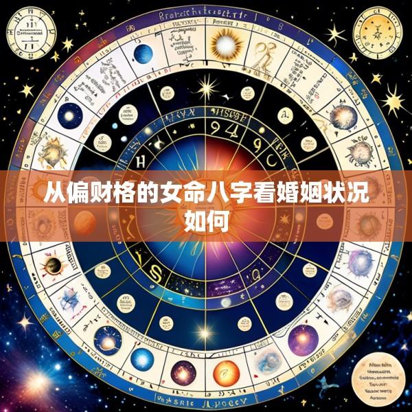 从偏财格的女命八字看婚姻状况如何