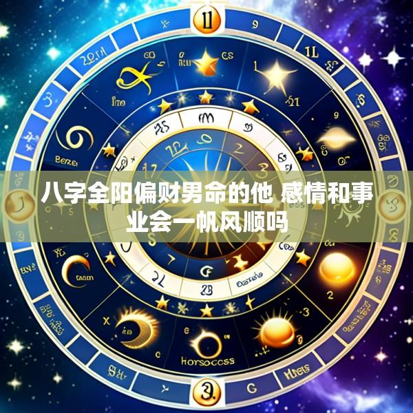 八字全阳偏财男命的他 感情和事业会一帆风顺吗