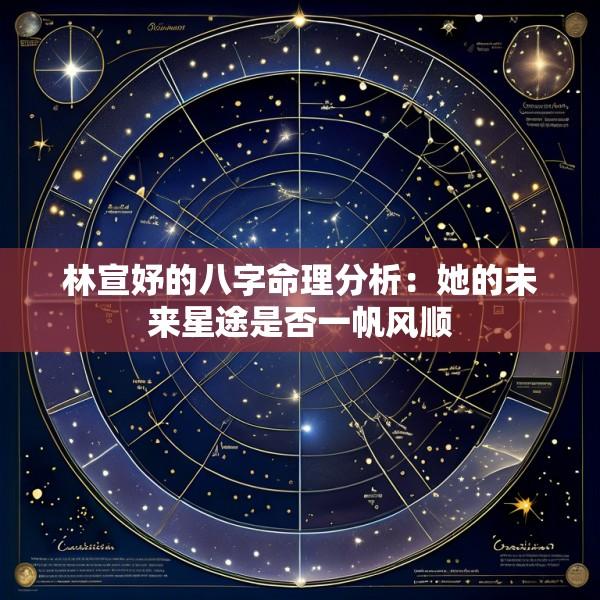 林宣妤的八字命理分析：她的未来星途是否一帆风顺