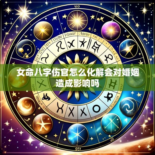 女命八字伤官怎么化解会对婚姻造成影响吗