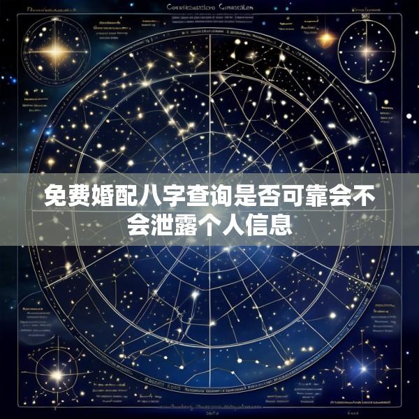 免费婚配八字查询是否可靠会不会泄露个人信息