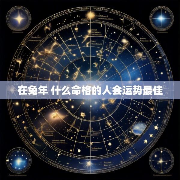 在兔年 什么命格的人会运势最佳