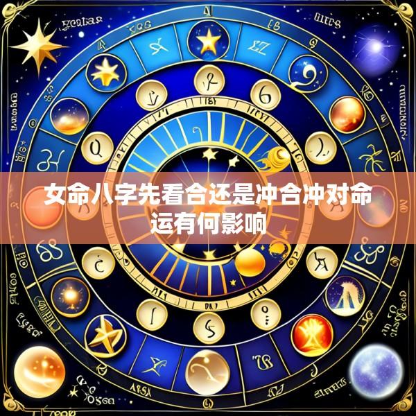 女命八字先看合还是冲合冲对命运有何影响