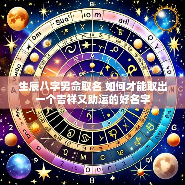 生辰八字男命取名 如何才能取出一个吉祥又助运的好名字
