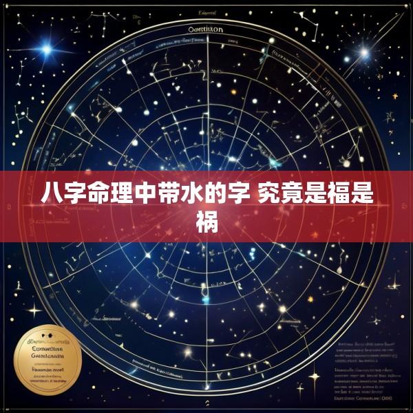 八字命理中带水的字 究竟是福是祸