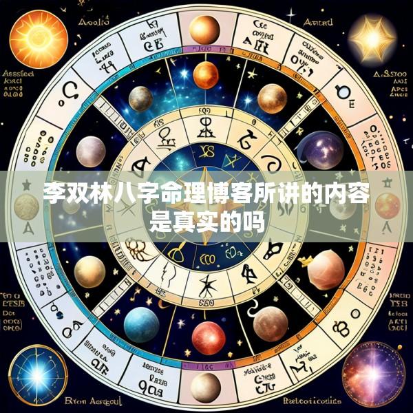 李双林八字命理博客所讲的内容是真实的吗