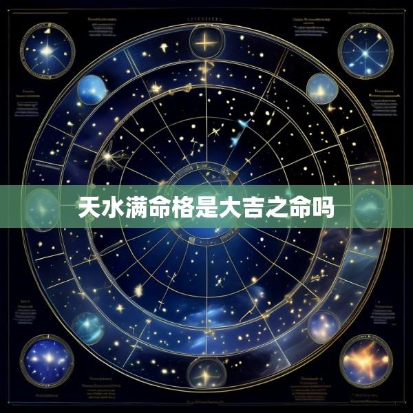 天水满命格是大吉之命吗