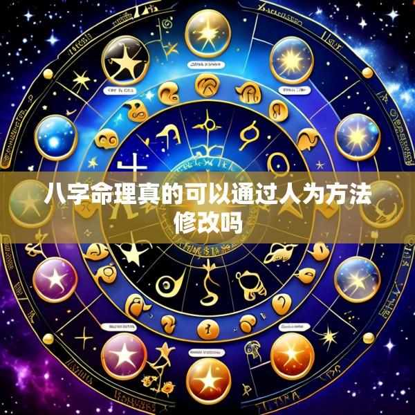 八字命理真的可以通过人为方法修改吗