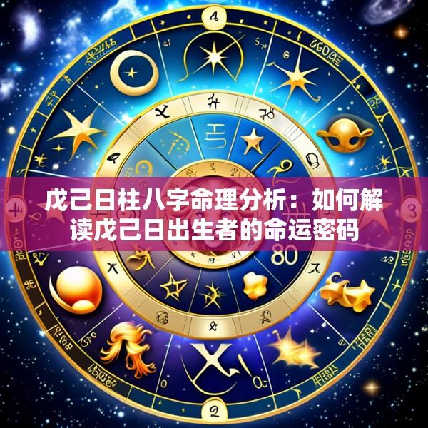 戊己日柱八字命理分析：如何解读戊己日出生者的命运密码