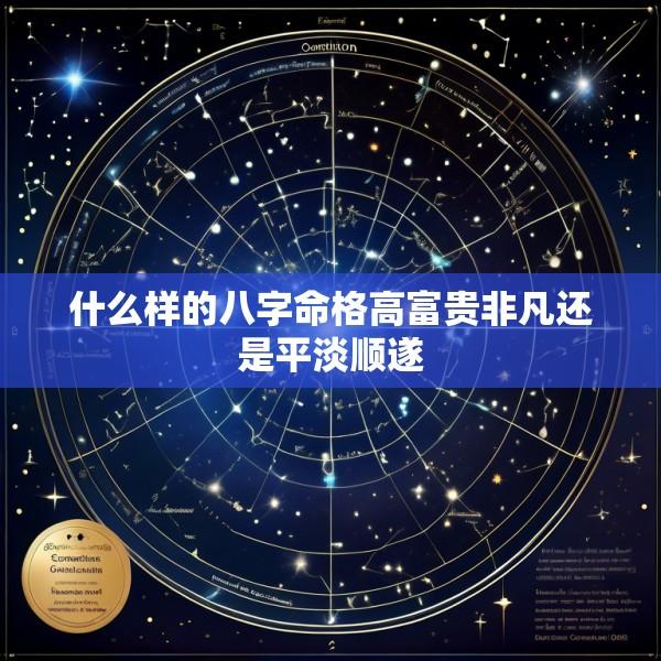 什么样的八字命格高富贵非凡还是平淡顺遂