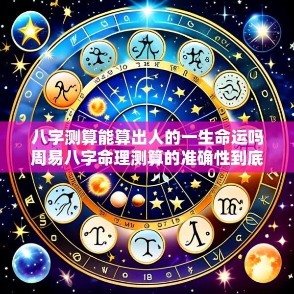 八字测算能算出人的一生命运吗周易八字命理测算的准确性到底如何