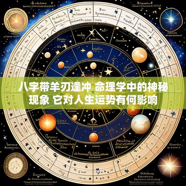 八字带羊刃逢冲 命理学中的神秘现象 它对人生运势有何影响