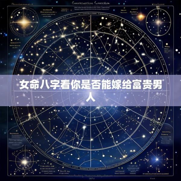 女命八字看你是否能嫁给富贵男人