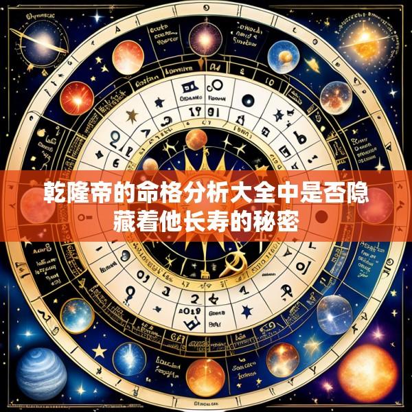 乾隆帝的命格分析大全中是否隐藏着他长寿的秘密