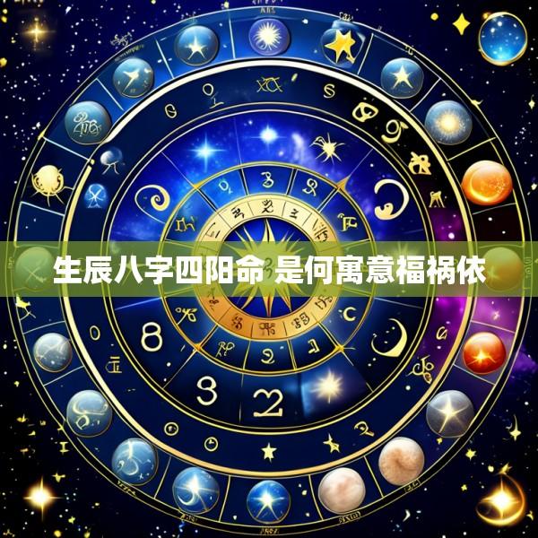 生辰八字四阳命 是何寓意福祸依