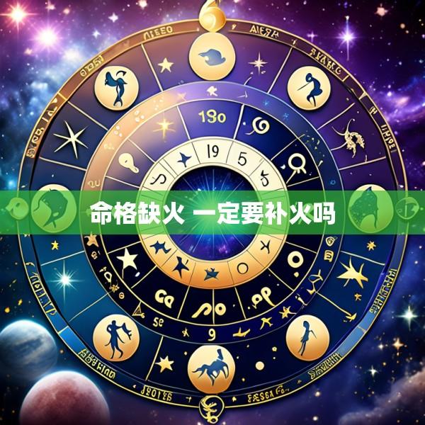 命格缺火 一定要补火吗