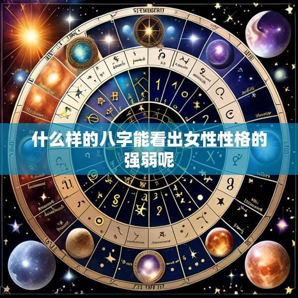 什么样的八字能看出女性性格的强弱呢