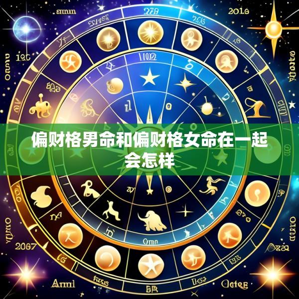 偏财格男命和偏财格女命在一起会怎样
