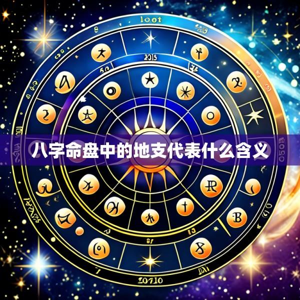 八字命盘中的地支代表什么含义