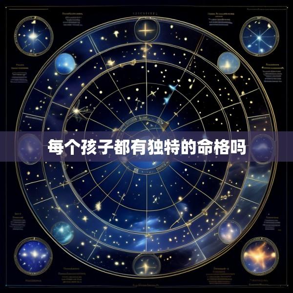 每个孩子都有独特的命格吗