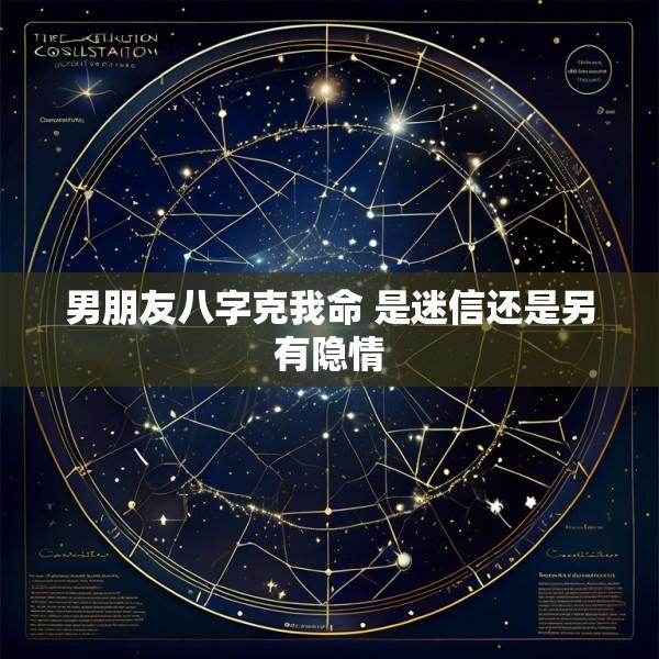 男朋友八字克我命 是迷信还是另有隐情