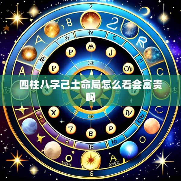 四柱八字己土命局怎么看会富贵吗