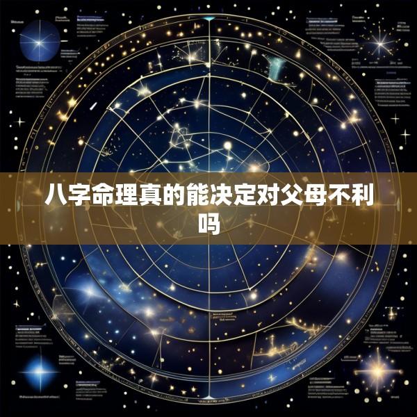 八字命理真的能决定对父母不利吗