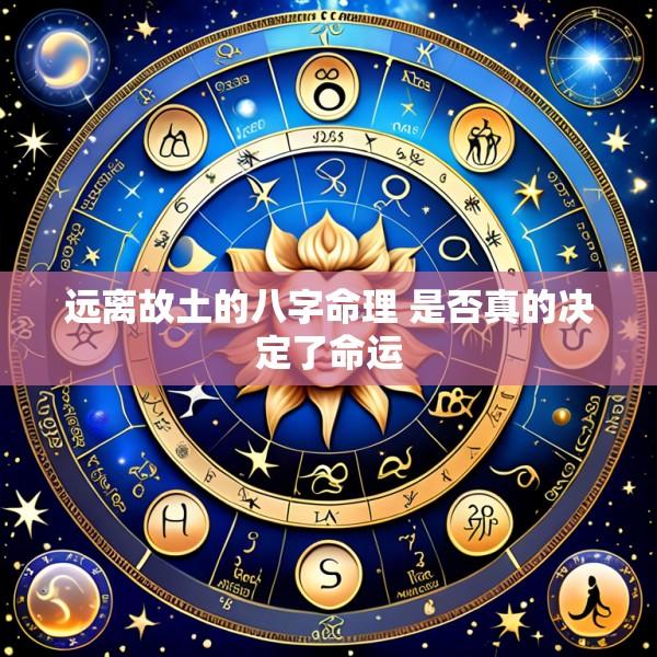 远离故土的八字命理 是否真的决定了命运