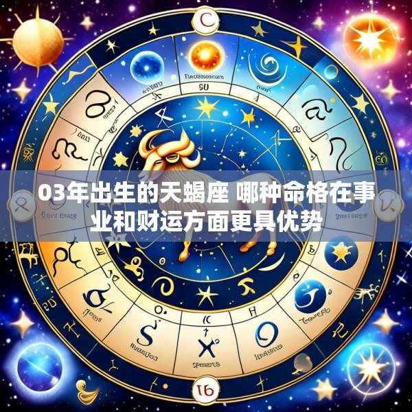 03年出生的天蝎座 哪种命格在事业和财运方面更具优势