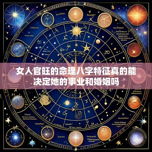 女人官旺的命理八字特征真的能决定她的事业和婚姻吗