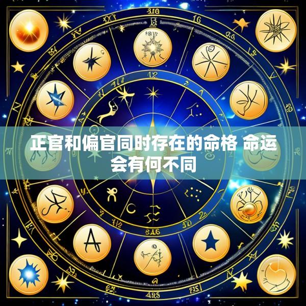 正官和偏官同时存在的命格 命运会有何不同