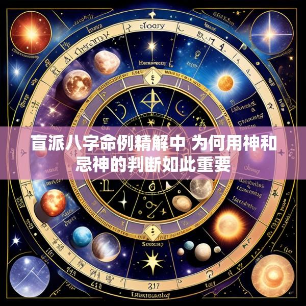 盲派八字命例精解中 为何用神和忌神的判断如此重要