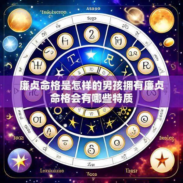 廉贞命格是怎样的男孩拥有廉贞命格会有哪些特质
