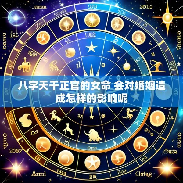 八字天干正官的女命 会对婚姻造成怎样的影响呢