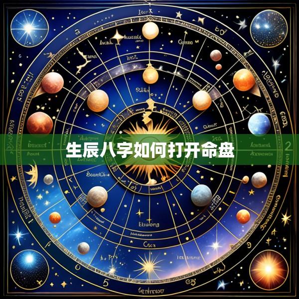 生辰八字如何打开命盘