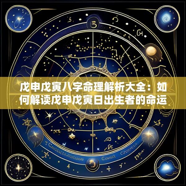 戊申戊寅八字命理解析大全：如何解读戊申戊寅日出生者的命运