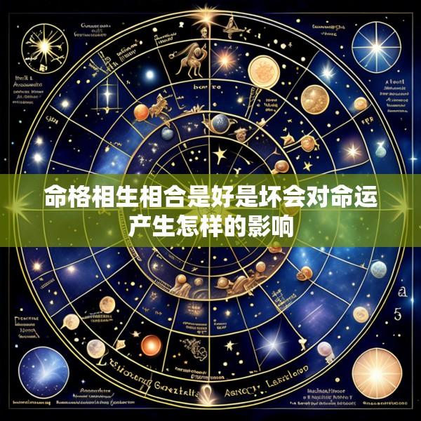 命格相生相合是好是坏会对命运产生怎样的影响