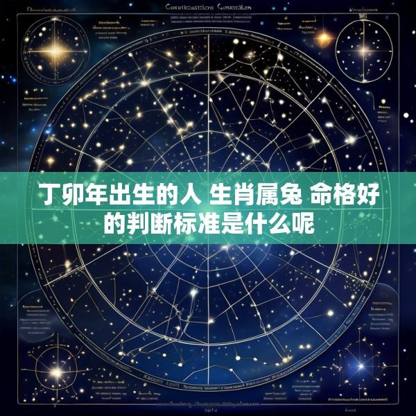 丁卯年出生的人 生肖属兔 命格好的判断标准是什么呢