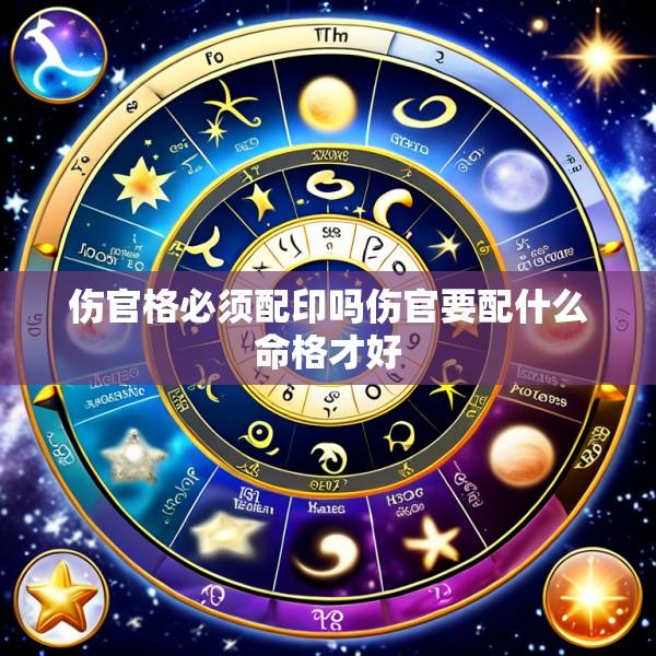 伤官格必须配印吗伤官要配什么命格才好