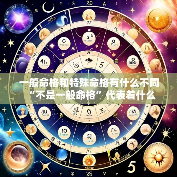 一般命格和特殊命格有什么不同“不是一般命格”代表着什么