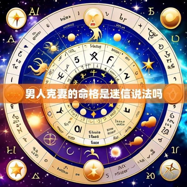 男人克妻的命格是迷信说法吗