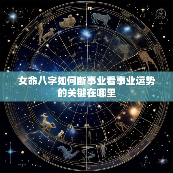 女命八字如何断事业看事业运势的关键在哪里