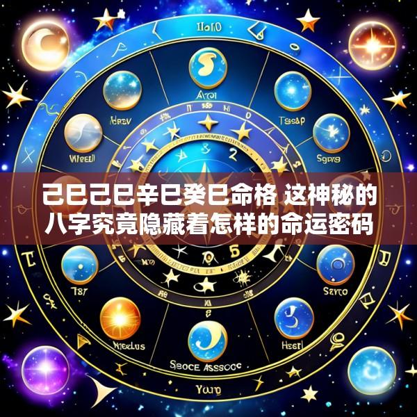 己巳己巳辛巳癸巳命格 这神秘的八字究竟隐藏着怎样的命运密码