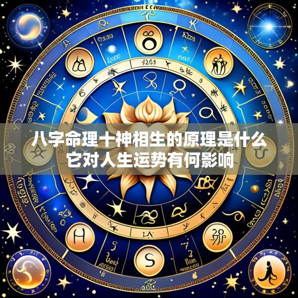 八字命理十神相生的原理是什么它对人生运势有何影响