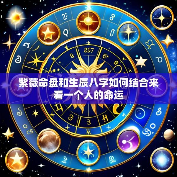 紫薇命盘和生辰八字如何结合来看一个人的命运