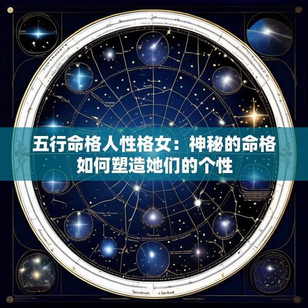 五行命格人性格女：神秘的命格如何塑造她们的个性