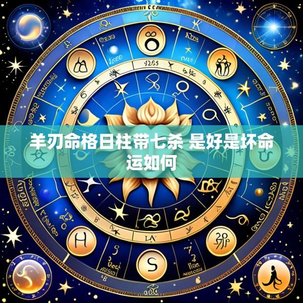羊刃命格日柱带七杀 是好是坏命运如何