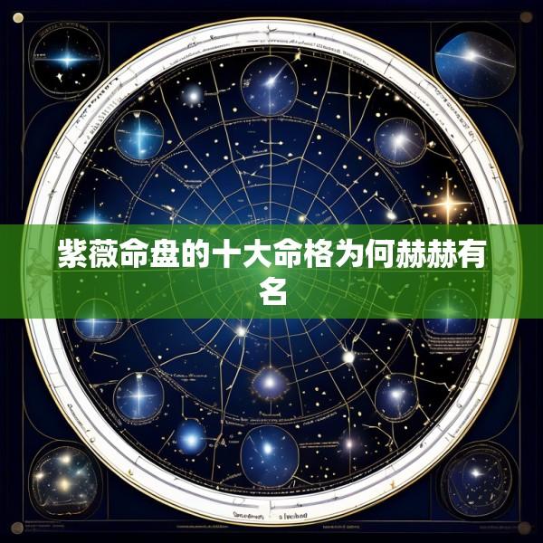 紫薇命盘的十大命格为何赫赫有名