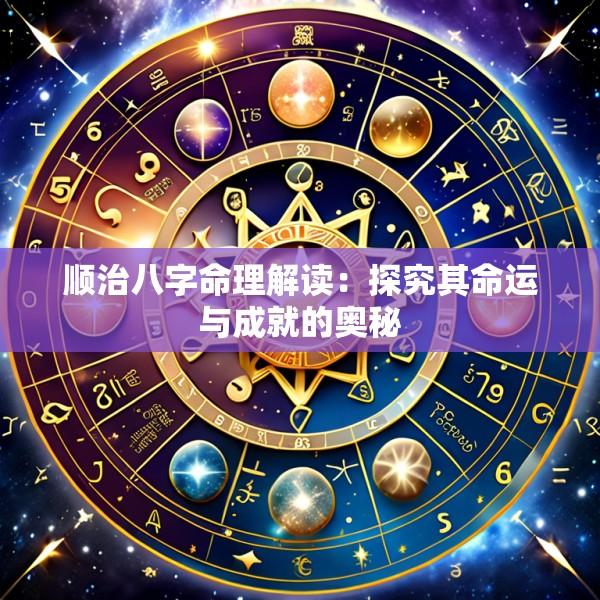顺治八字命理解读：探究其命运与成就的奥秘