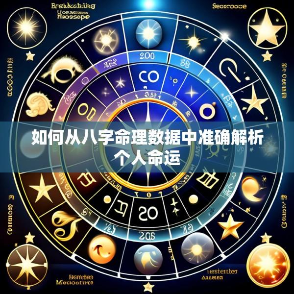 如何从八字命理数据中准确解析个人命运